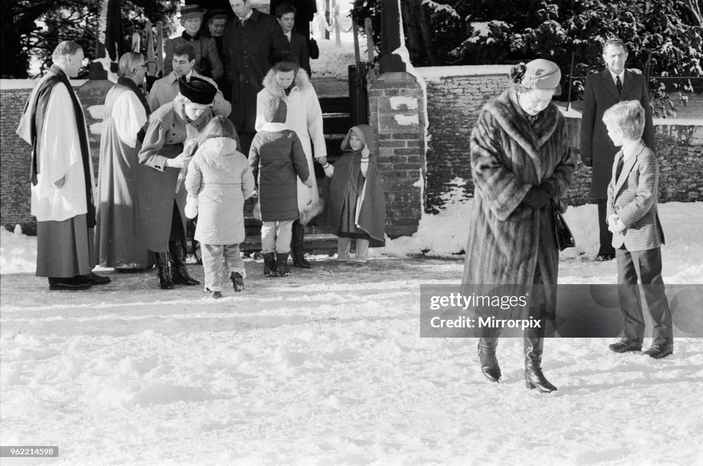 The Royal Family leave St Mary Magdalene Church, Sandingham, Norfolk, after their annual Holiday season church service