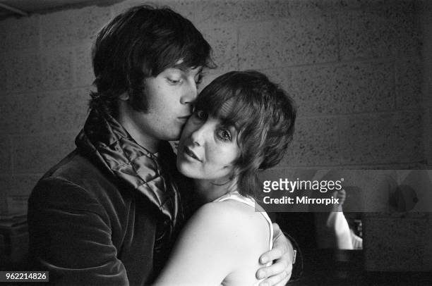 Actress Una Stubbs and her husband Nicky Henson are appearing in the play 'The Soldier's Tale' at the Young Vic Theatre, 27th September 1970.