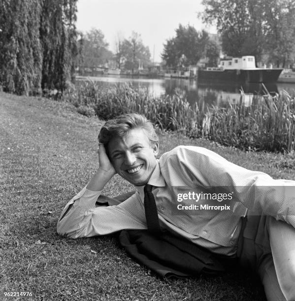 Tommy Steele pictured near the Casino, Hampton Court and on the surrounding river banks, 28th May 1964.