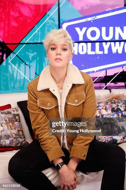 May 24: Betty Who visits the Young Hollywood Studio on May 24, 2017 in Los Angeles, California.