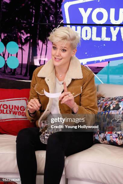 May 24: Betty Who visits the Young Hollywood Studio on May 24, 2017 in Los Angeles, California.