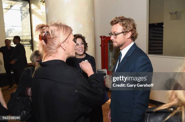 Deborra-Lee Furness, Peggy Siegal and Simon Baker attend the 'Breath' New York screening at Angelika Film Center on May 24, 2018 in New York City.