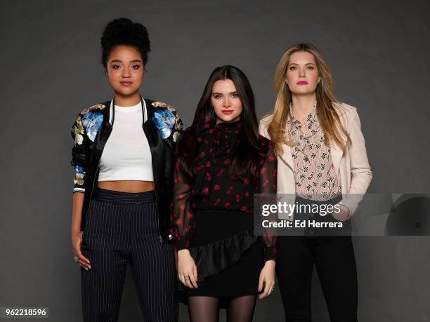 Freeform's "The Bold Type" stars Aisha Dee at Kat Edison, Katie Stevens as Jane Sloan, and Meghann Fahy as Sutton Brady.