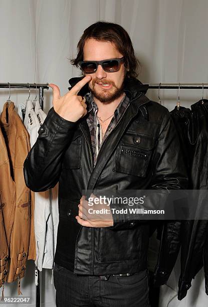 Musician Brian Aubert attends GRAMMY Style Studio Day 1 at Smashbox West Hollywood on January 27, 2010 in West Hollywood, California.