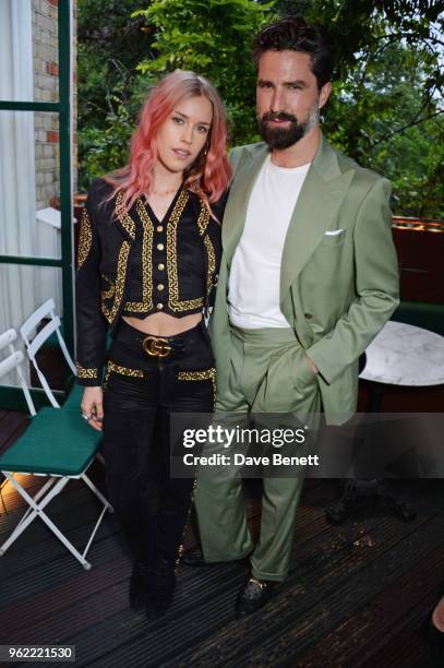 Mary Charteris and Jack Guinness attend a private dinner hosted by Cartier to celebrate the opening of the British Polo Season at Casa Cruz on May...