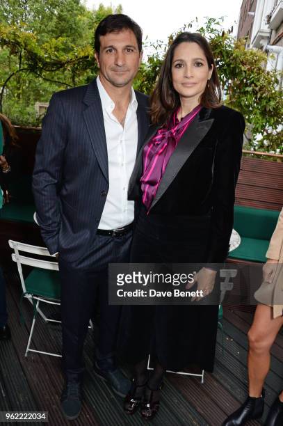 Eduardo Novillo Astrada and Astrid Munoz attends a private dinner hosted by Cartier to celebrate the opening of the British Polo Season at Casa Cruz...
