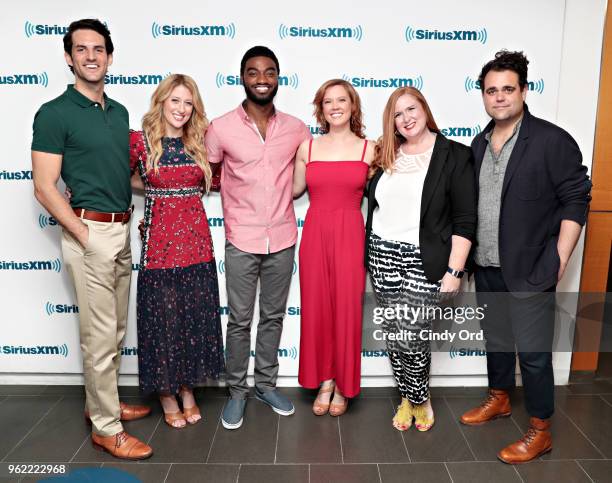 John Riddle, Caissie Levy, Jelani Alladin, Patti Murin, Julie James and Greg Hildreth take part as SiriusXM on Broadway presents 'Curtain Call with...