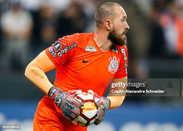 Walter of Corinthians in action during the match against Milionarios for the Copa CONMEBOL Libertadores 2018 at Arena Corinthians Stadium on May 24,...