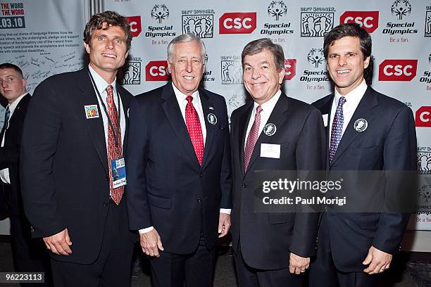 Anthony Kennedy Shriver, Founder & Chairman, Best Buddies International, U.S. House Majority Leader Rep. Steny H. Hoyer , Rep. Roy Blunt and Timothy...