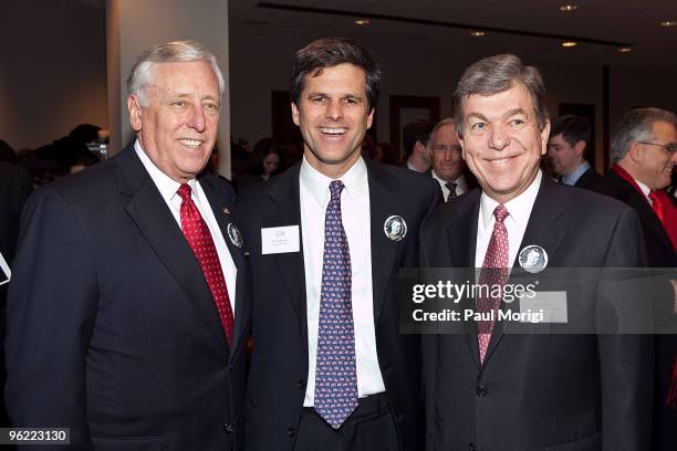 House Majority Leader Rep. Steny H. Hoyer , Timothy P. Shriver, Chairman & CEO, Special Olympics, and Rep. Roy Blunt attend the Eunice Kennedy...