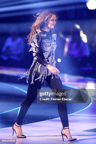 Pia Riegel during the Germany's Next Topmodel Finals at ISS Dome on May 24, 2018 in Duesseldorf, Germany.