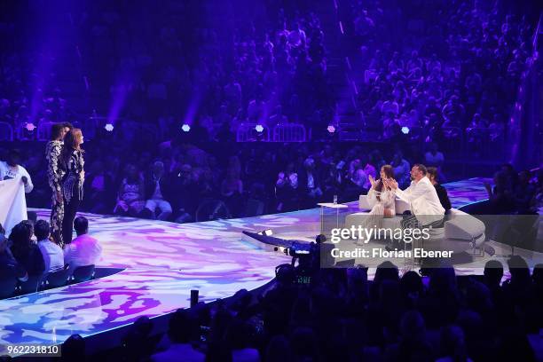 General view during the Germany's Next Topmodel Finals at ISS Dome on May 24, 2018 in Duesseldorf, Germany.