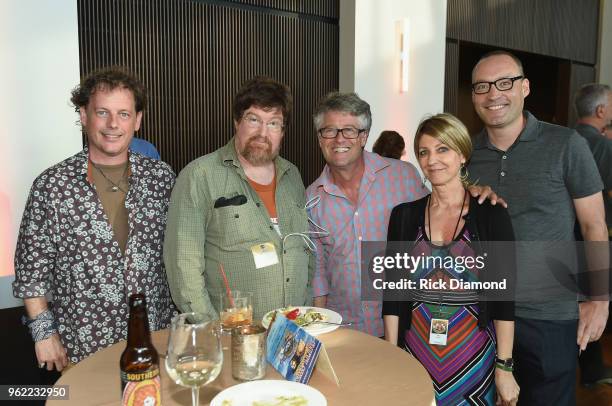 Writer Brian Atkinson, Austin American Statesman's Peter Blackstock, Americana Music Association's Jedd Hilley, CMHOF's Kay Clary, and Bluegrass...