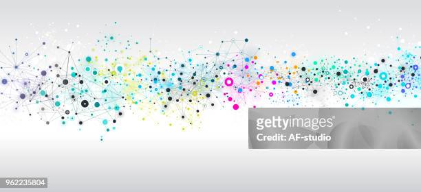 abstract network background - panoramic stock illustrations