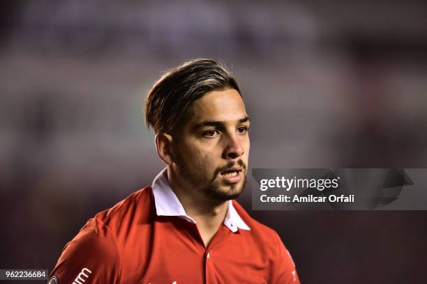 Martin Benitez of Independiente looks on during a match between Independiente and Deportivo Lara as part of Copa CONMEBOL Libertadores 2018 at...