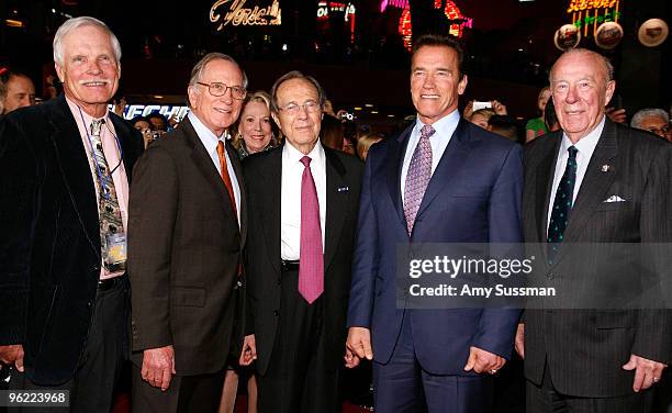 Media mogul Ted Turner, Senator Sam Nunn, United States Secretary of Defense William Perry, Governor Arnold Schwarzenegger and Secretary of State...