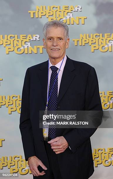 Writer and Director Ben Goddard arrives on the red carpet for the premiere of his documentary film 'Nuclear Tipping Point' at the Universal Studios...