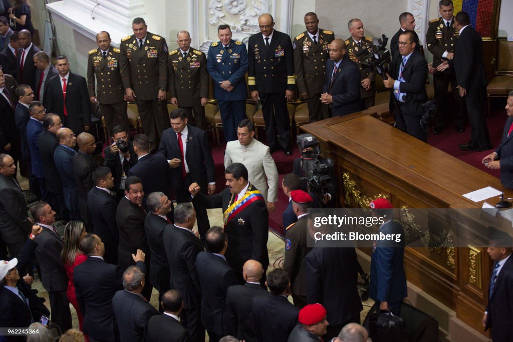 President Maduro Delivers Speech To The Constituent National Assembly Following Re-Election