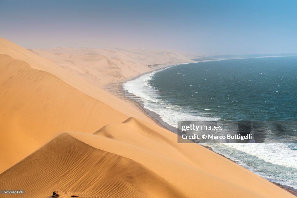 Sand dunes at Sandwich Harbour, Namibia