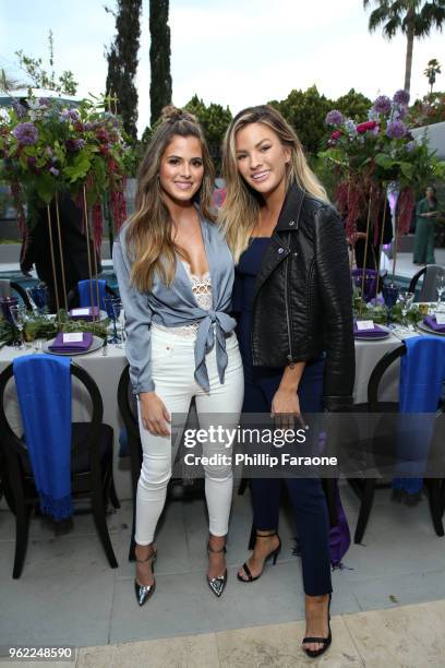 JoJo Fletcher and Becca Tilley attend Victoria's Secret Hosts a Summer Soiree with Angel Martha Hunt on May 24, 2018 in Santa Monica, California.