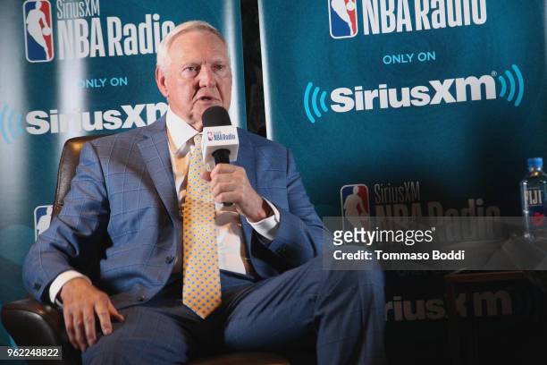 Jerry West attends the NBA Legend Jerry West Sits Down for SiriusXM Town Hall at the L.A. Forum, hosted by James Worthy at The Forum on May 24, 2018...