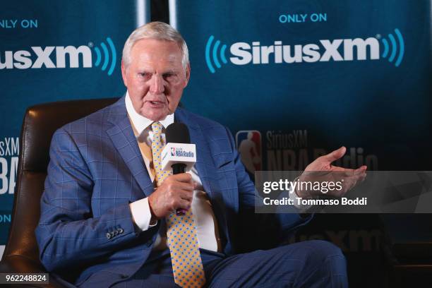 Jerry West attends the NBA Legend Jerry West Sits Down for SiriusXM Town Hall at the L.A. Forum, hosted by James Worthy at The Forum on May 24, 2018...