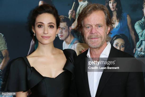 Actors Emmy Rossum and William H. Macy attend Emmy For Your Consideration Event For Showtime's "Shameless" at Linwood Dunn Theater on May 24, 2018 in...