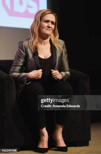 Political commentator Samantha Bee attends TBS' "Full Frontal With Samantha Bee" FYC Event at the Writers Guild Theater on May 24, 2018 in Beverly...