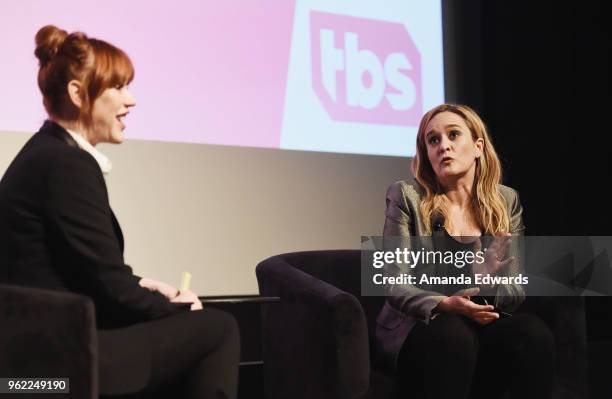 Actress Molly Ringwald interviews political commentator Samantha Bee at TBS' "Full Frontal With Samantha Bee" FYC Event at the Writers Guild Theater...