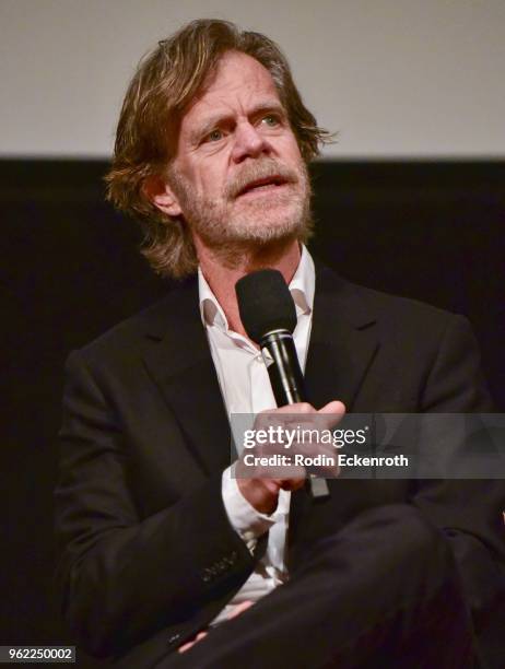 William H. Macy speaks onstage at the Emmy For Your Consideration Event for Showtime's "Shameless" at Linwood Dunn Theater on May 24, 2018 in Los...