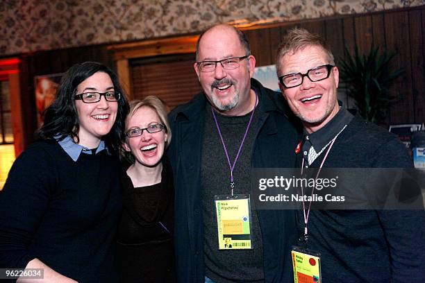 Krissy Bailey, Katrina Parker, Mark Pogachefsky and Wesley Salter attend the publicist pre-party at Filmmaker Lodge during the 2010 Sundance Film...