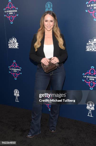 Jennifer Love Hewitt attends the 20th Century Fox 2018 LA Screenings Galaat Fox Studio Lot on May 24, 2018 in Century City, California.