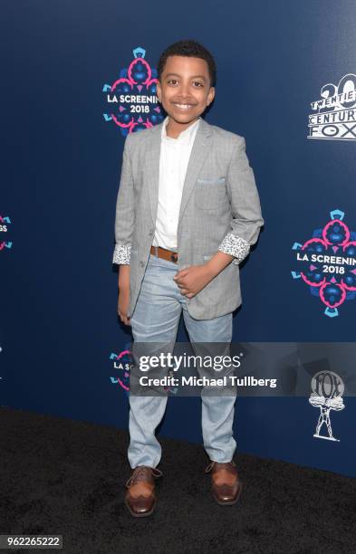 Davin Trey Campbell attends the 20th Century Fox 2018 LA Screenings Gala at Fox Studio Lot on May 24, 2018 in Century City, California.