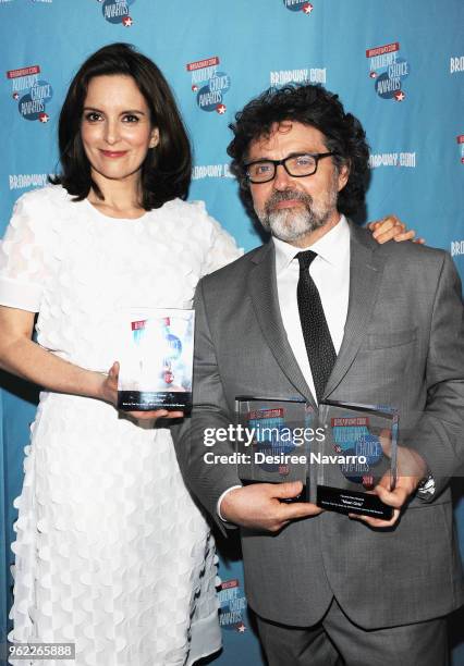 Actress Tina Fey and husband, composer Jeff Richmond attend Broadway.com Audience Choice Awards at 48 Lounge on May 24, 2018 in New York City.