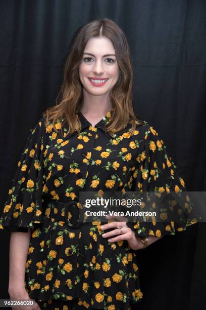 Anne Hathaway at the "Ocean's 8" Press Conference at the Whitby Hotel on May 24, 2018 in New York City.