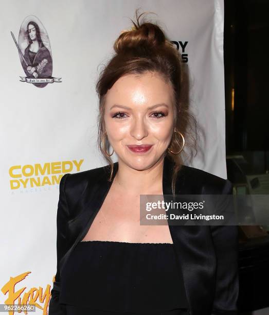 Actress Francesca Eastwood attends the premiere of Comedy Dynamics' "The Fury of the Fist and the Golden Fleece" at Laemmle's Music Hall 3 on May 24,...