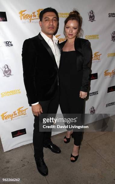 Actor/director Alexander Wraith and actress Francesca Eastwood attend the premiere of Comedy Dynamics' "The Fury of the Fist and the Golden Fleece"...