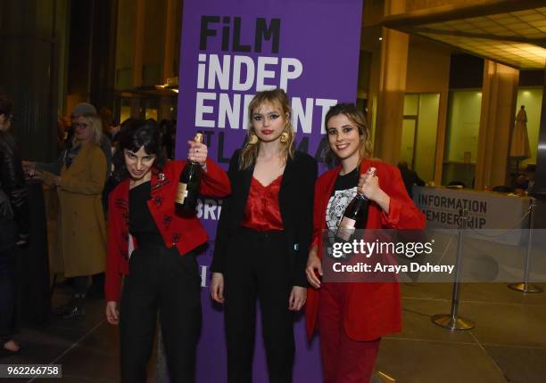 Laila Hashemi, Staz Lindes and Lexi Funston of The Paranoyds attend the Film Independent at LACMA Hosts BTN: Night Of The Living Dead at Bing Theater...