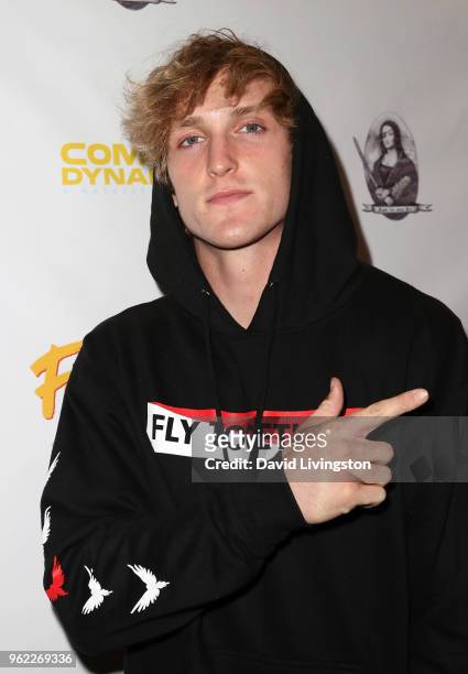 Internet personality Logan Paul attends the premiere of Comedy Dynamics' "The Fury of the Fist and the Golden Fleece" at Laemmle's Music Hall 3 on...