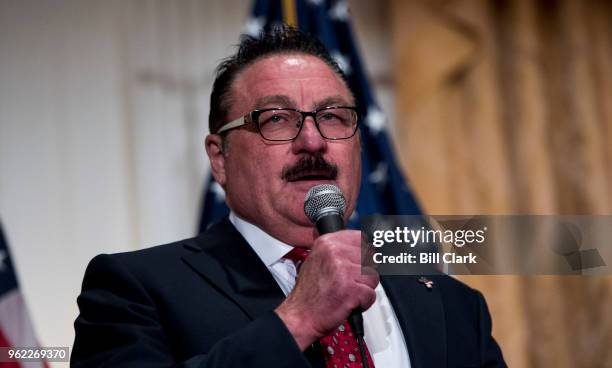 Phil Liberatore, Republican running for California's 39th Congressional district seat, participates in the "Ask the Candidates" forum at the Richard...