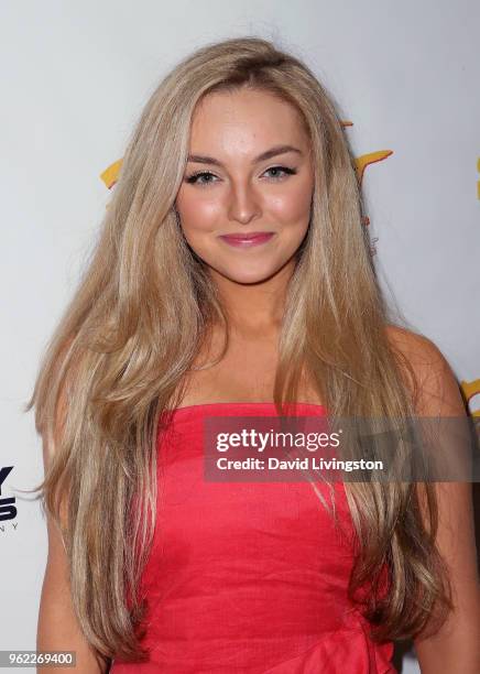 Actress Jordan Rachel attends the premiere of Comedy Dynamics' "The Fury of the Fist and the Golden Fleece" at Laemmle's Music Hall 3 on May 24, 2018...