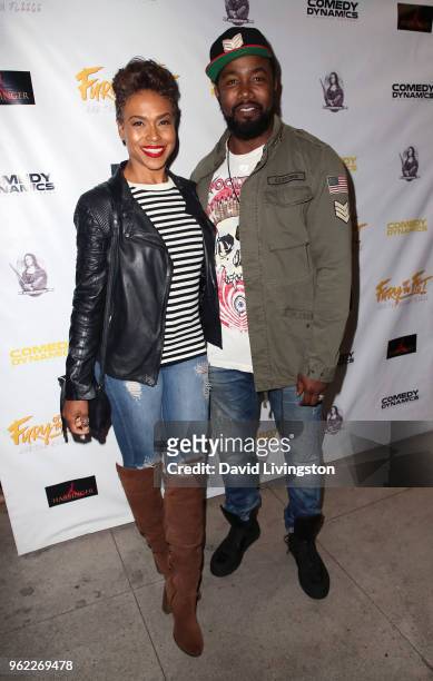 Actress Gillian Iliana Waters and husband actor Michael Jai White attend the premiere of Comedy Dynamics' "The Fury of the Fist and the Golden...