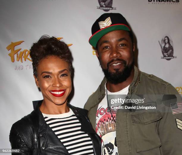 Actress Gillian Iliana Waters and husband actor Michael Jai White attend the premiere of Comedy Dynamics' "The Fury of the Fist and the Golden...