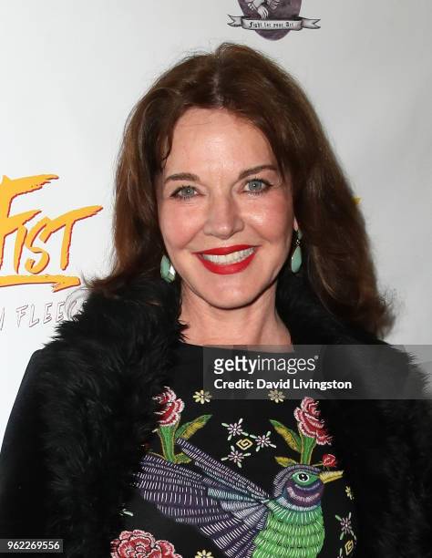 Actress Robin Riker attends the premiere of Comedy Dynamics' "The Fury of the Fist and the Golden Fleece" at Laemmle's Music Hall 3 on May 24, 2018...
