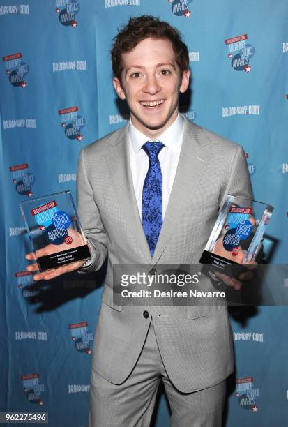 Actor Ethan Slater attends Broadway.com Audience Choice Awards at 48 Lounge on May 24, 2018 in New York City.