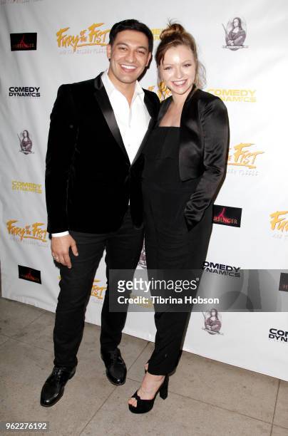 Alexander Wraith and Francesca Eastwood attend the premiere of 'The Fury Of The Fist And The Golden Fleece' at Laemmle's Music Hall 3 on May 24, 2018...