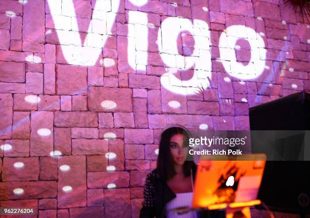 General view of atmosphere is seen as DJ Chantel Jeffries spins music at the Vigo Video Launch Party at Le Jardin on May 24, 2018 in Hollywood,...