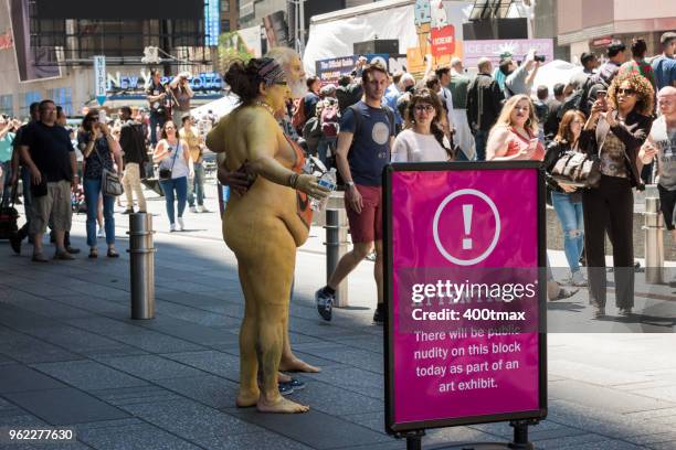 times square  - times square body paint - fotografias e filmes do acervo