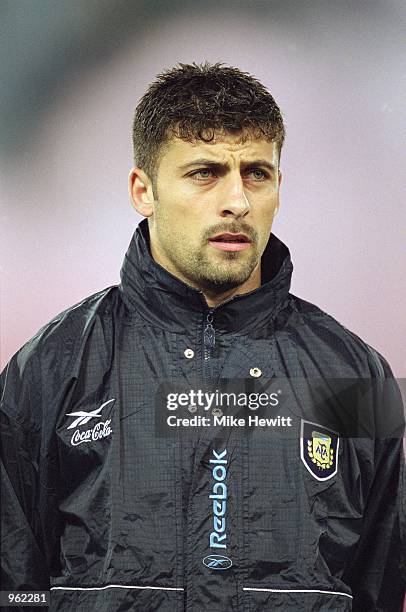 Portrait of Walter Samuel of Argentina before the International Friendly Match against Italy at the Stadio Olimpico in Rome, Italy. Argentina won the...