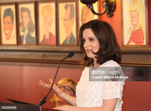 Tina Fey during the 2018 Outer Critics Circle Theatre Awards presentation at Sardi's on May 24, 2018 in New York City.